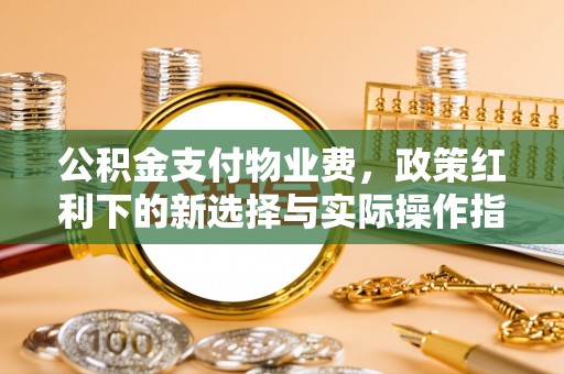 七星关公积金支付物业费，政策红利下的新选择与实际操作指南