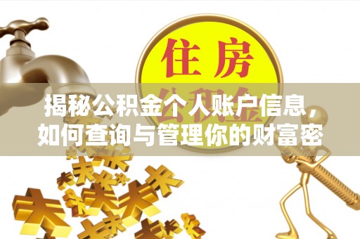 七星关揭秘公积金个人账户信息，如何查询与管理你的财富密码