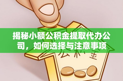 七星关揭秘小额公积金提取代办公司，如何选择与注意事项