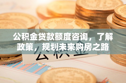 七星关公积金贷款额度咨询，了解政策，规划未来购房之路
