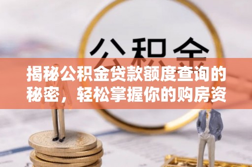 七星关揭秘公积金贷款额度查询的秘密，轻松掌握你的购房资金